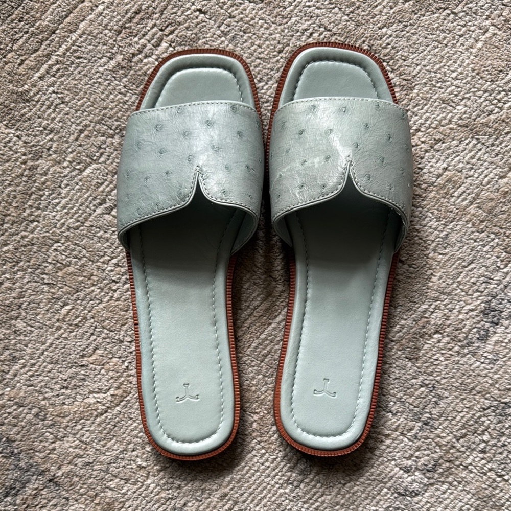 Elegant Green Women's Slides